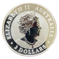 Australien Nugget 3. Ausgabe Golden Eagle 2021 2 oz Silber