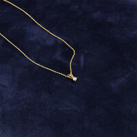 Kette "Aurora" 585/1000 Gold 45+5 cm Diamant -...