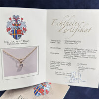 Kette "Aurora" 585/1000 Gold 45+5 cm Diamant - Vintage