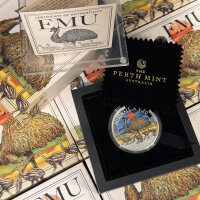 Australien Emu 2026 1 oz Silber | Coloriert