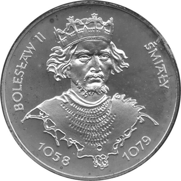 Polen 200 Zlotych 1981 - König Boleslaw II. "Der Kühne" - Silber PP