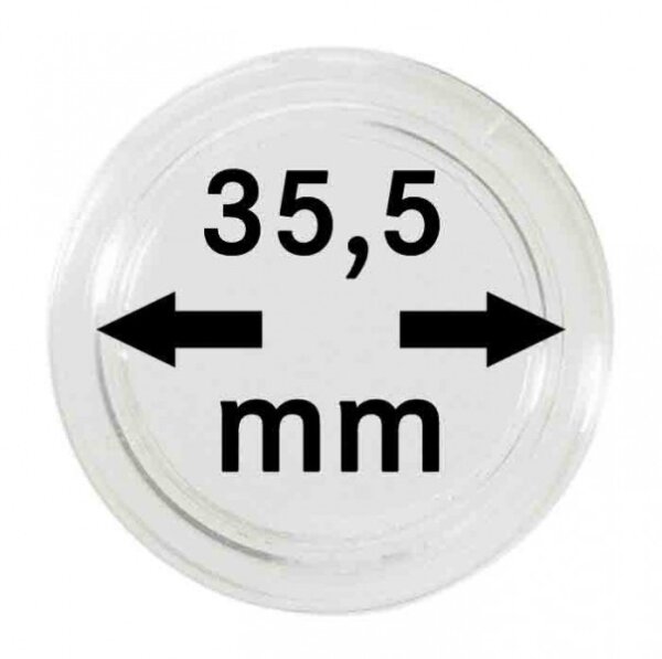 Ø 35,5 mm Münzkapseln Lindner 1 Stück
