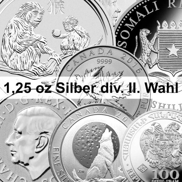 1,25 oz Silber Münze II. Wahl