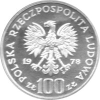 Polen 100 Zlotych 1978 PROBE - Biber - Silber PP in Originalkapsel