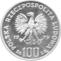 Polen 100 Zlotych 1979 PROBE - Gämse - Silber PP in Originalkapsel