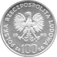 Polen 100 Zlotych 1980 PROBE - XXII. Olympische Sommerspiele 1980 in Moskau - Silber PP in Originalkapsel