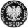 Polen 500 Zlotych 1987 - XV. Olympische Winterspiele 1988 in Calgary - Silber PP