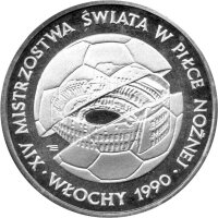 Polen 500 Zlotych 1988 - XIV. Fußball WM 1990 in...