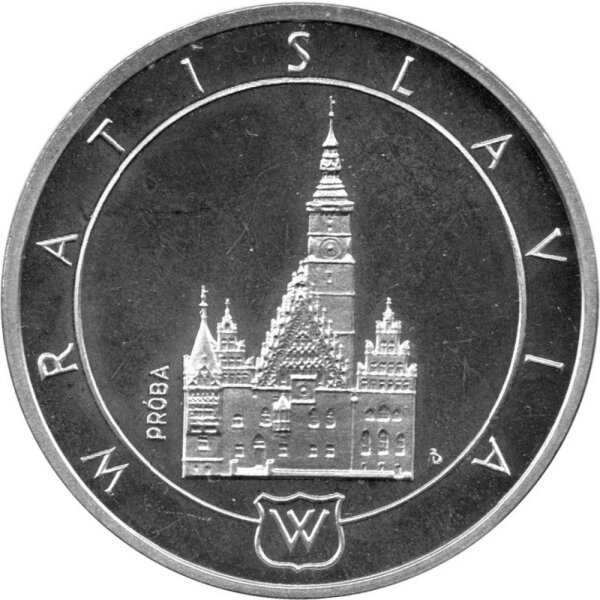 Polen 1.000 Zlotych 1987 PROBE - Wratislavia / Breslau - Silber PP