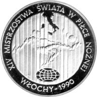 Polen 20.000 Zlotych 1989 - XIV. Fußball WM 1990 in...