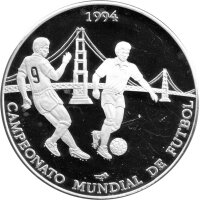 Kuba 10 Pesos 1994 - XV. Fußball-WM 1994 in den USA...