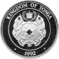 Tonga 1 Paanga 1992 - XV. Fußball-WM 1994 in den USA - Silber PP