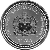 Samoa Fetzenfisch 2022 1 oz Silber