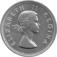 Südafrika 5 Shilling 1953-1959 - Umlaufmünze - Silber