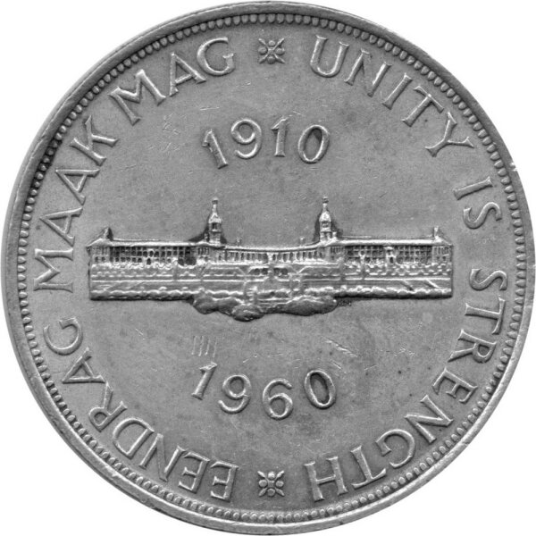Südafrika 5 Shilling 1960 - 50 Jahre Südafrikanische Union - Silber
