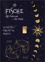 Geschenkbarren "Sternzeichen Fische"  - 0,1555...