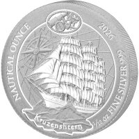 Ruanda Nautical 2026 Kruzenshtern 1 oz Silber