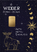 Geschenkbarren "Sternzeichen Widder- 2,5 Gramm...
