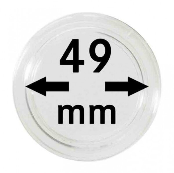 Ø 49 mm Münzkapseln Lindner 1 Stück