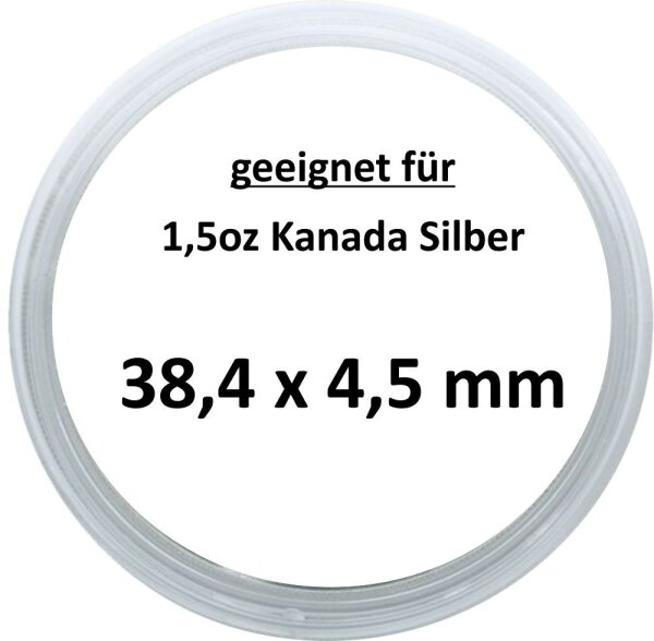 Ø 38,4 x 4,5 mm Münzkapseln Lindner 1 Stück