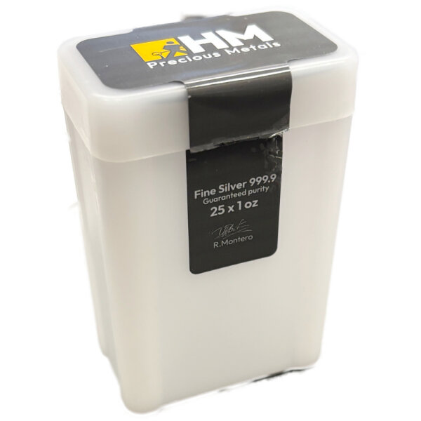 Leere Tube für 1 oz Silberbarren 40 x 25 mm
