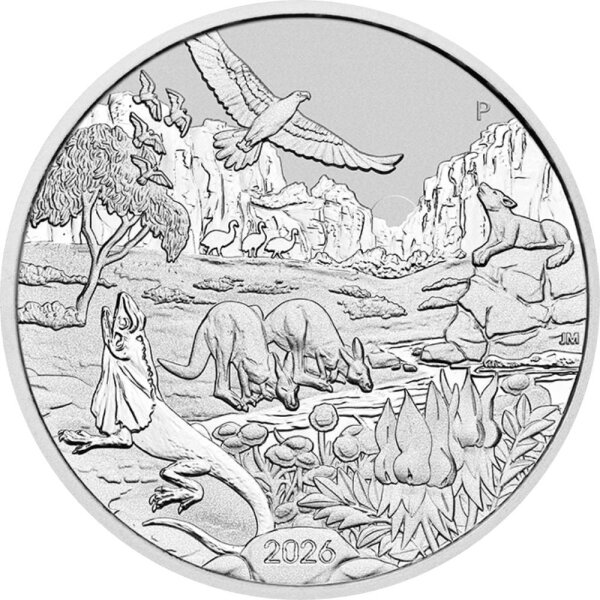 Australien Wonders of Australia 1. Ausgabe The Outback 2026 1 oz Silber
