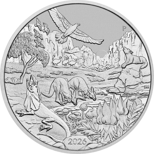 Australien Wonders of Australia 1. Ausgabe The Outback 2026 1 oz Platin