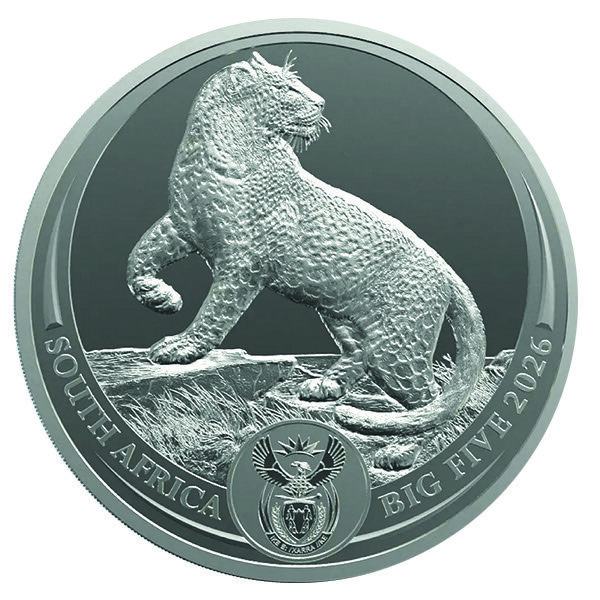 Südafrika Big Five III 4. Ausgabe Leopard 2026 1 oz Silber
