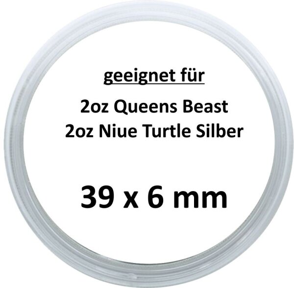 Ø 39 x 6 mm Münzkapseln Lindner 1 Stück