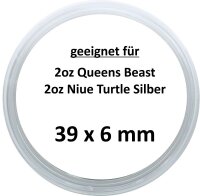 Ø 39 x 6 mm Münzkapseln Lindner 1 Stück