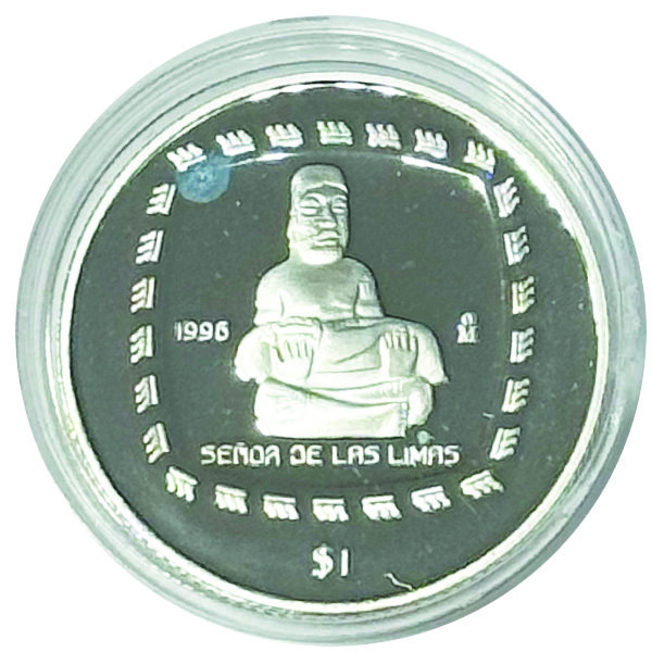 Mexiko 1 Peso 1996 - Senor De Las Limas - 1/4 oz Silber PP