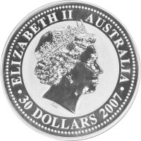 Australien Lunar I 2010 Jahr des Tigers 1000 Gramm Silber