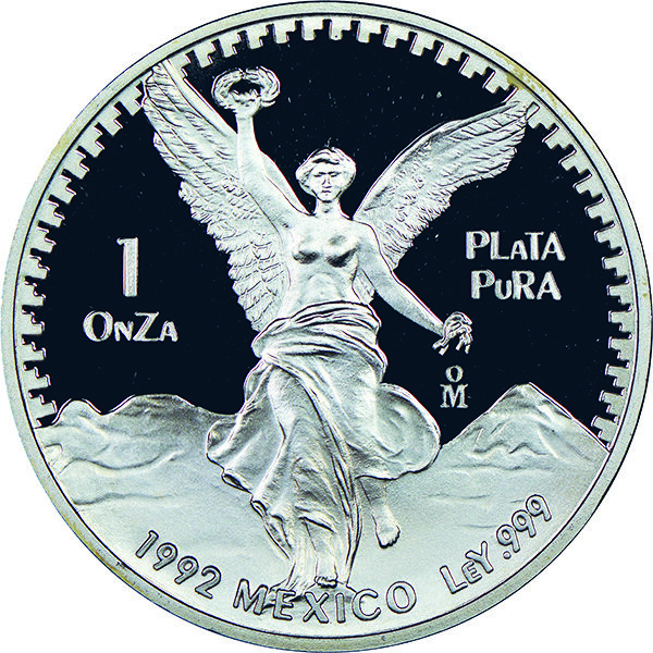 Mexiko Libertad 1992 1 oz Silber - Polierte Platte