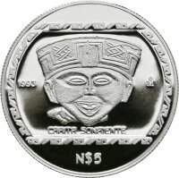 Mexiko 5 Pesos 1993 - Carita Sonriente - 1 oz Silber PP