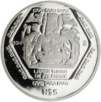 Mexiko 5 Pesos 1994 - Lápida Tumba de Palenque - 1...