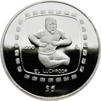 Mexiko 5 Pesos 1996 - El Luchador - 1 oz Silber PP
