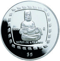Mexiko 100 Pesos 1996 Señor de las Limas - Silber PP