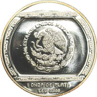 Mexiko 5 Pesos 1993 - Palma con Cocodrilo - 1 oz Silber PP