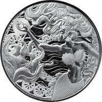 Samoa Mermaid 2025 Meerjungfrau & Perle 1 oz Silber