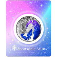 Fiji Einhorn - Unicorn 2025 1 oz Silber I Coloriert Celestra