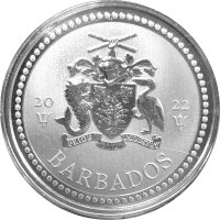 Barbados Trident - Dreizack 2022 1 oz Silber