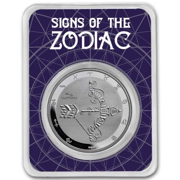 Tokelau Zodiac Series Schütze 2024 1 oz Silber
