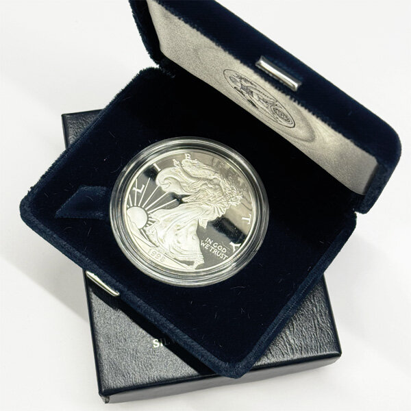 USA American Eagle 1998  1 oz Silber - Polierte Platte