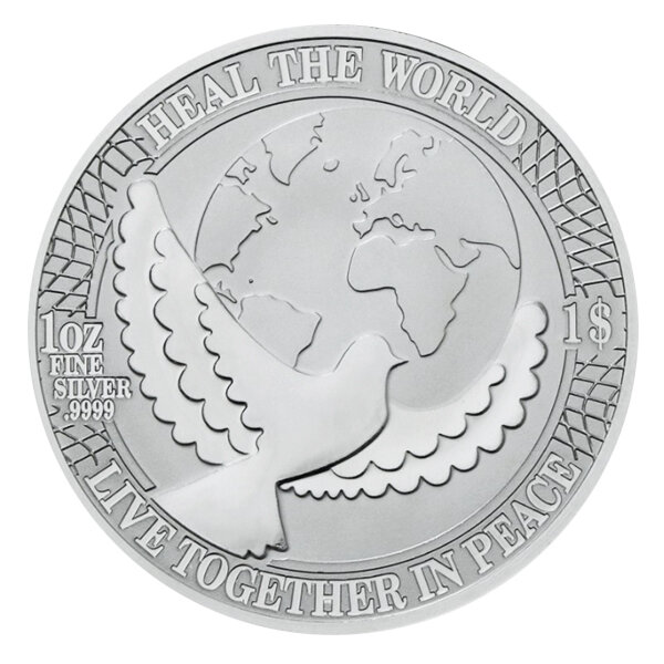 Cook Islands Frieden 2022 1 oz Silber