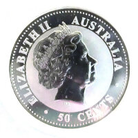Australien Lunar I 2001 Jahr dee Schlange 1/2 oz Silber