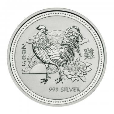 Australien Lunar I 2005 Jahr des Hahnes 1/2 oz Silber