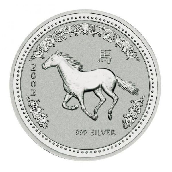 Australien Lunar I 2002 Jahr des Pferdes 1/2 oz Silber