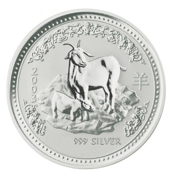 Australien Lunar I 2003 Jahr der Ziege 1/2 oz Silber
