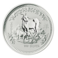 Australien Lunar I 2003 Jahr der Ziege 1/2 oz Silber