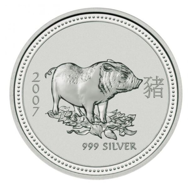 Australien Lunar I 2007 Jahr des Schweins 1/2 oz Silber